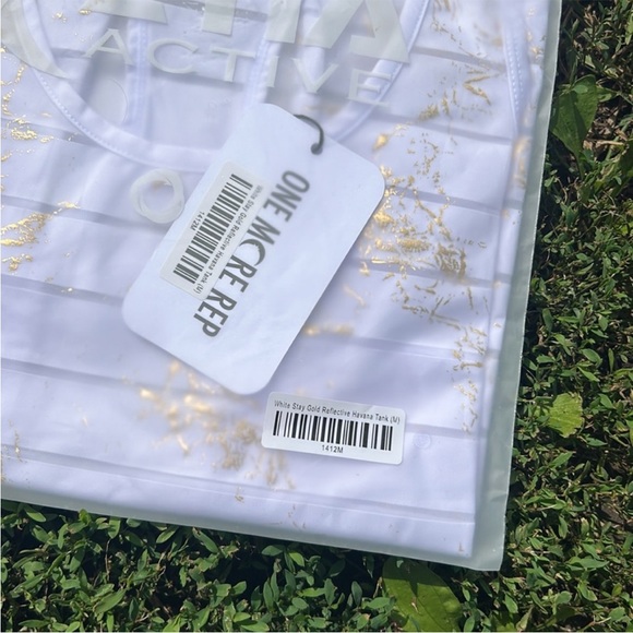 ZYIA Active White Stay Gold Havana Tank 
Size Medium New with tag and bag! - Picture 10 of 12